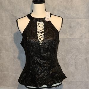Sleeveless bebe top